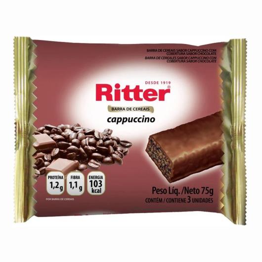 Barra de cereal sabor Capuccino Ritter 75g - Imagem em destaque