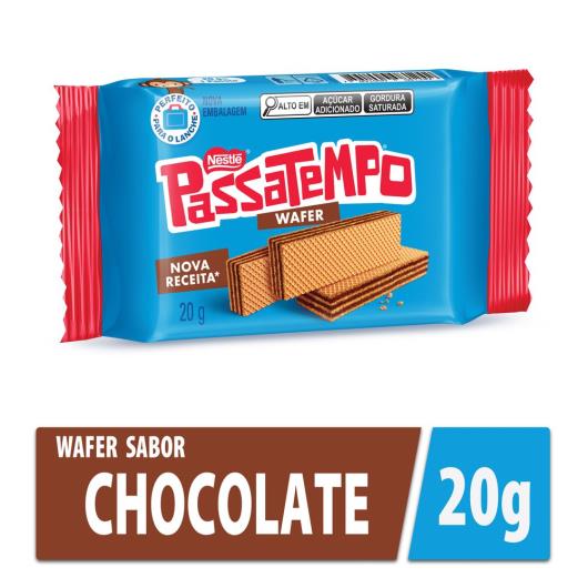 Biscoito PASSATEMPO Mini Wafer Chocolate 20g - Imagem em destaque