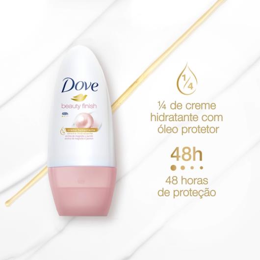 Antitranspirante Roll-On Magnólia e Jasmim Dove Beauty Finish 50ml - Imagem em destaque