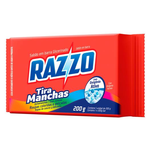 Sabão Barra Glicerinado Tira-Manchas Razzo Pacote 200g - Imagem em destaque