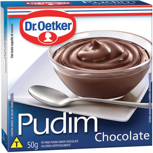 Mistura em pó para pudim Dr. Oetker sabor chocolate 50g - Imagem em destaque