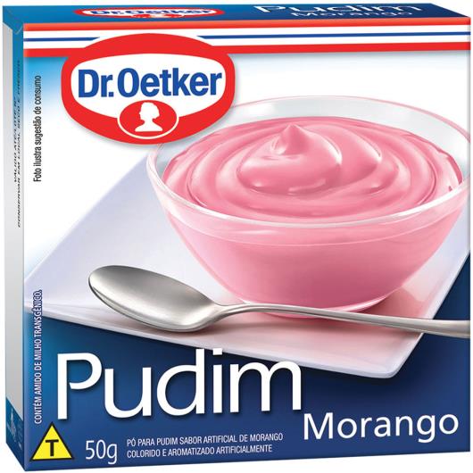 Mistura em pó para pudim Dr. Oetker sabor morango 50g - Imagem em destaque