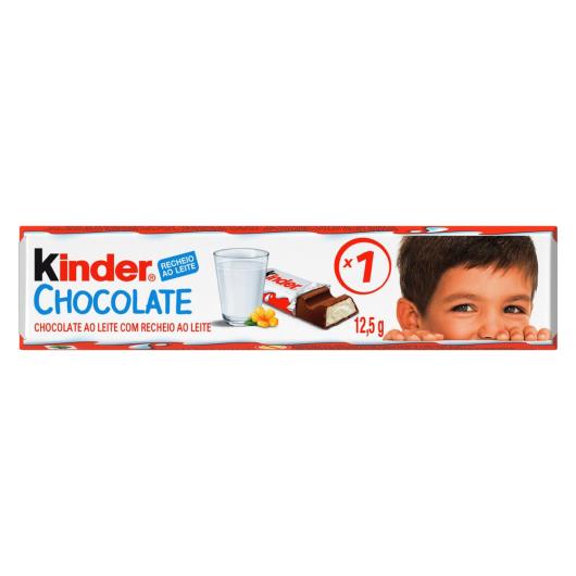 Kinder Chocolate ao Leite 1 unidade 12,5g - Imagem em destaque