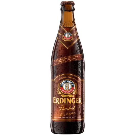 Cerveja Alemã Erdinger Weissbier dunkel long neck 500ml - Imagem em destaque