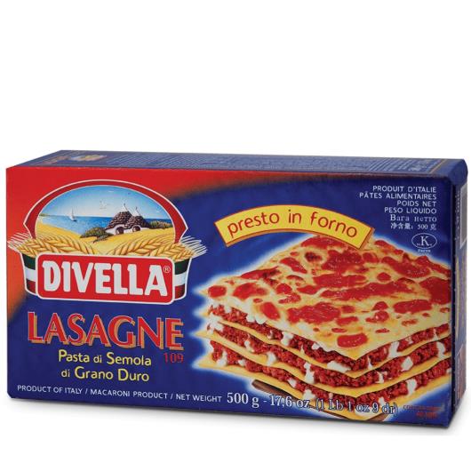 Massa Divella sêmola lasagne 109 500g - Imagem em destaque