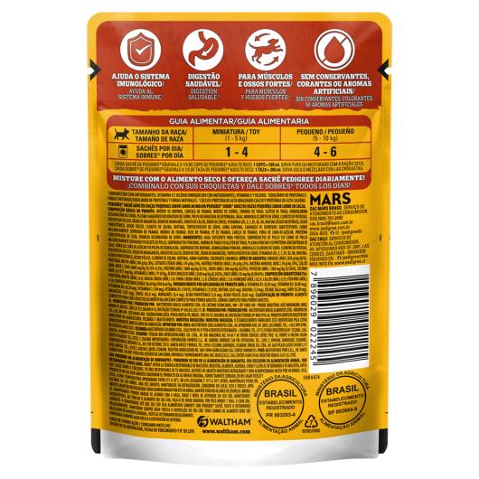 Alimento para cães adulto carne ao molho Pedigree sachê 100g - Imagem em destaque