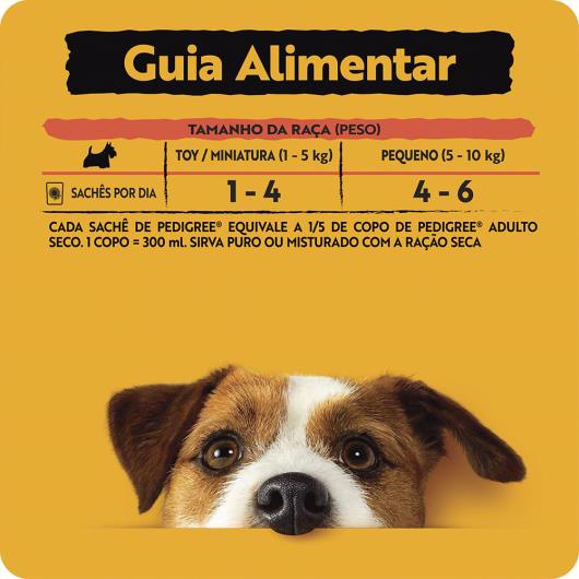 Alimento para Cães Adultos Raças Pequenas Carne ao Molho Pedigree Sachê 100g - Imagem em destaque