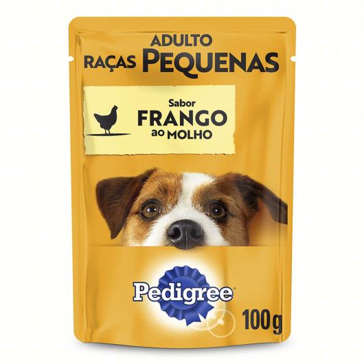 Alimento para Cães Adultos Raças Pequenas Frango ao Molho Pedigree Sachê 100g - Imagem em destaque