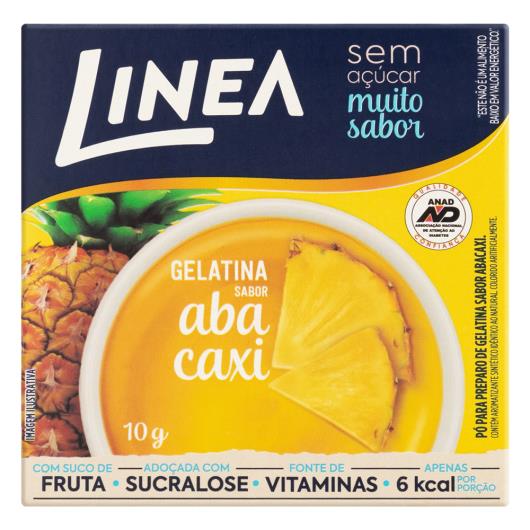 Pó para preparo de gelatina zero açúcar abacaxi Linea 10g - Imagem em destaque