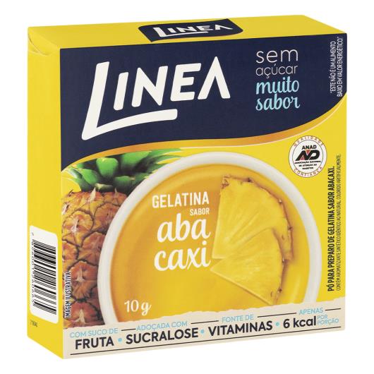 Gelatina Pó Abacaxi Zero Açúcar Linea Caixa 10g - Imagem em destaque