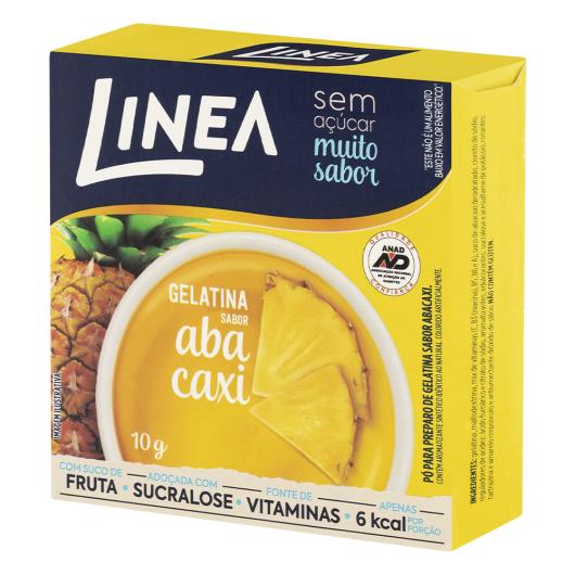 Gelatina Pó Abacaxi Zero Açúcar Linea Caixa 10g - Imagem em destaque