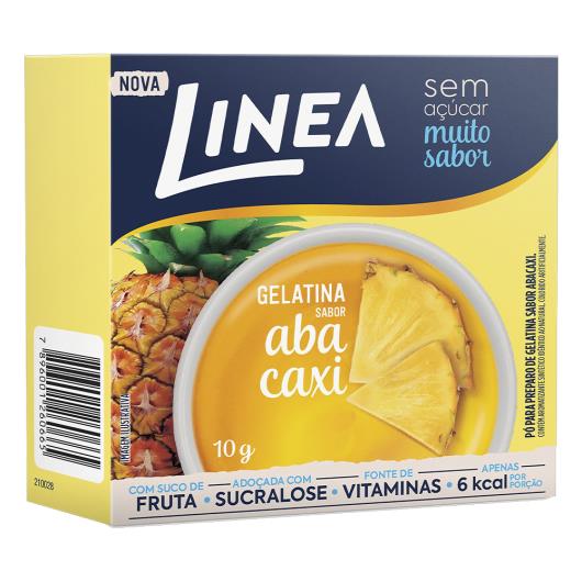 Gelatina Pó Abacaxi Zero Açúcar Linea Caixa 10g - Imagem em destaque