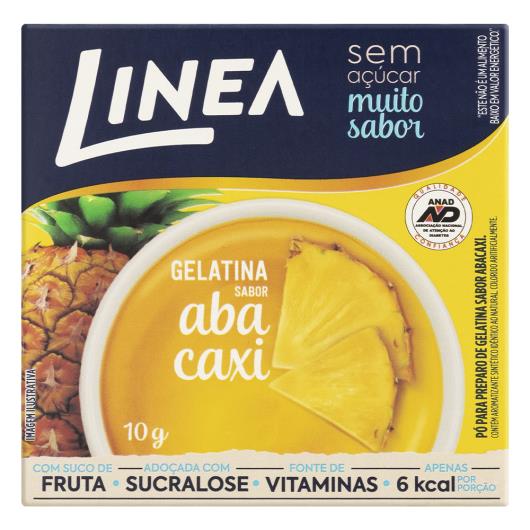 Gelatina Pó Abacaxi Zero Açúcar Linea Caixa 10g - Imagem em destaque