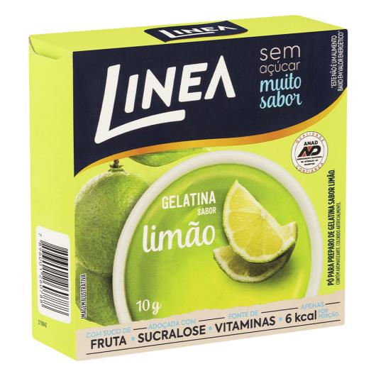 Gelatina Pó Limão Zero Açúcar Linea Caixa 10g - Imagem em destaque