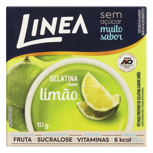 Gelatina Pó Limão Zero Açúcar Linea Caixa 10g - Imagem em destaque