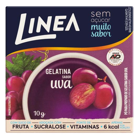 Gelatina Pó Uva Zero Açúcar Linea Caixa 10g - Imagem em destaque