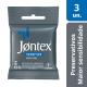Preservativo Masculino Lubrificado Sensitive Jontex Pacote 3 Unidades - Imagem 7896222720009-(1).jpg em miniatúra