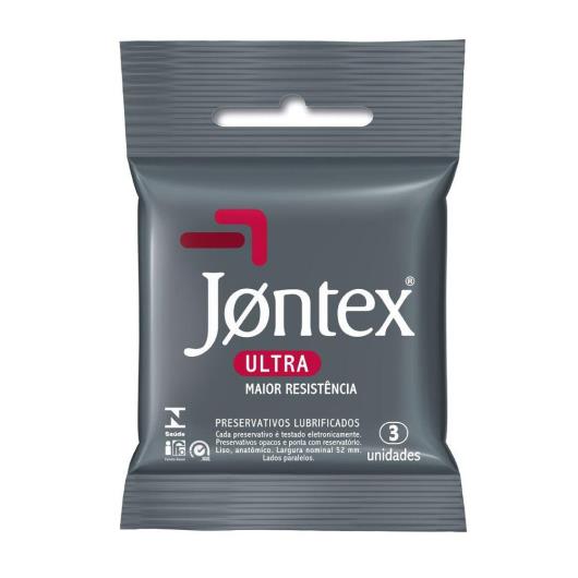 Preservativo Masculino Lubrificado Ultra Jontex Pacote 3 Unidades - Imagem em destaque