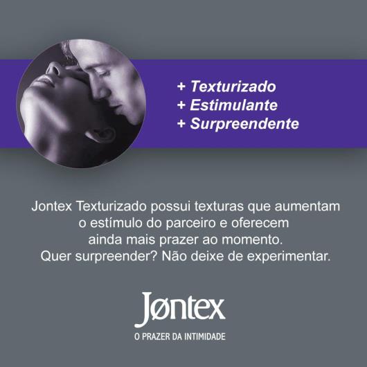 Preservativo Masculino Lubrificado Texturizado Jontex Pacote 3 Unidades - Imagem em destaque