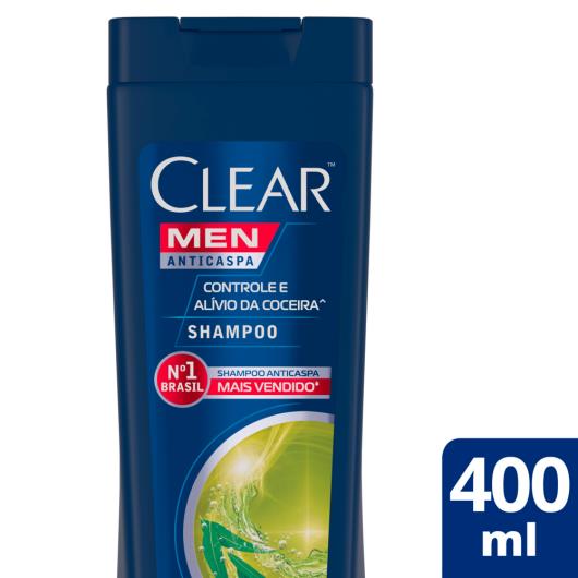 Shampoo Anticaspa Clear Men Controle e Alívio da Coceira 400 ML - Imagem em destaque
