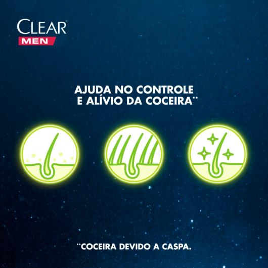 Shampoo Anticaspa Clear Men Controle e Alívio da Coceira 400 ML - Imagem em destaque