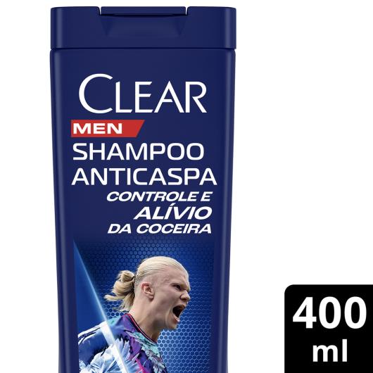 Shampoo Anticaspa Controle e Alívio da Coceira Clear Men Frasco 400ml - Imagem em destaque