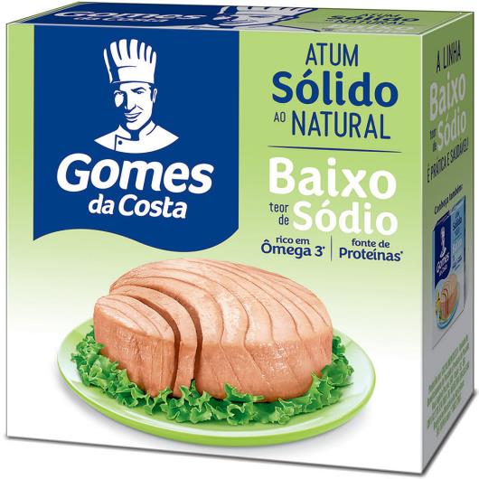 Atum Sólido ao Natural Gomes da Costa Baixo Teor de Sódio Caixa 120g - Imagem em destaque