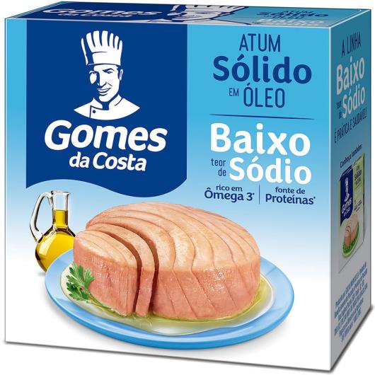 Atum Sólido em Óleo Gomes da Costa Baixo teor de sódio Caixa 120g - Imagem em destaque