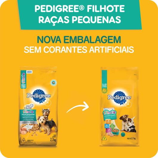 Alimento para Cães Filhotes Raças Pequenas Pedigree Pacote 900g - Imagem em destaque