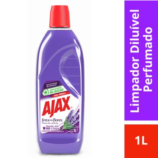 Limpador Perfumado Flores de Lavanda Ajax Festa das Flores Frasco 1l - Imagem em destaque