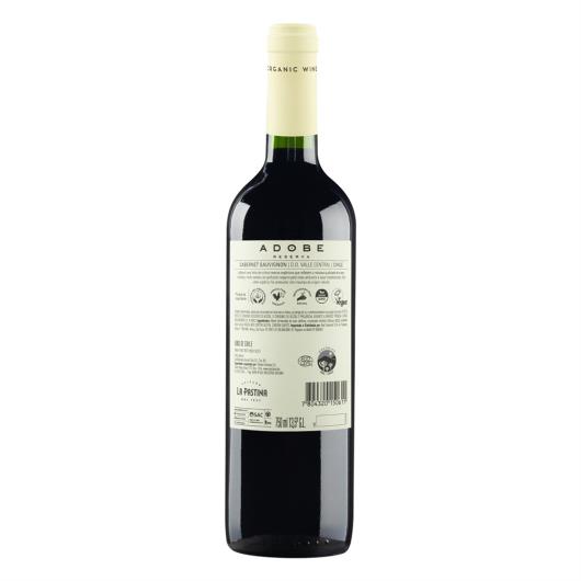 Vinho Chileno Tinto Adobe Cabernet Sauvignon Reserva  750ml - Imagem em destaque