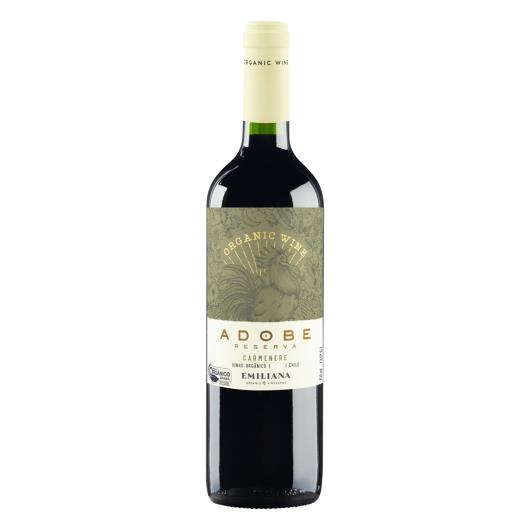 Vinho Chileno Orgânico Adobe Reserva carmenere tinto 750ml - Imagem em destaque