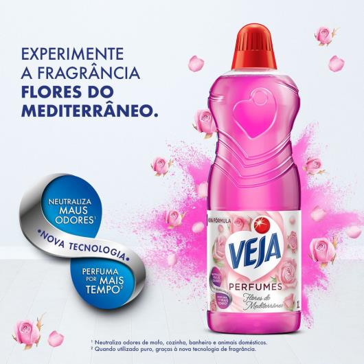 Limpador Perfumado Veja Flores do Mediterrâneo- 1L - Imagem em destaque