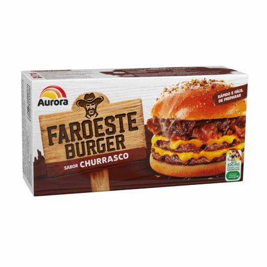 Hambúrguer Aurora Faroeste Burguer Churrasco 672g - Imagem em destaque