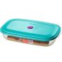Pote Sanremo Retangular Grande Baixo 3,6 litros