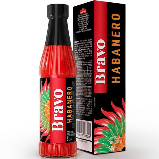 Molho de Pimenta Habanero BRAVO 60ml - Imagem em destaque