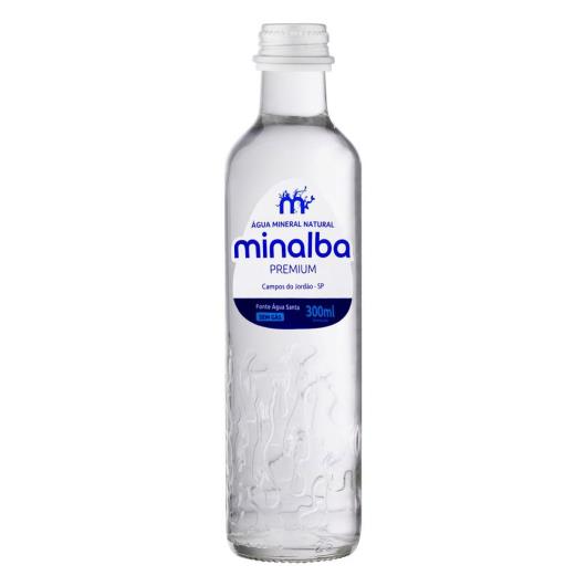 Água mineral sem gás Minalba premium vidro 300ml - Imagem em destaque