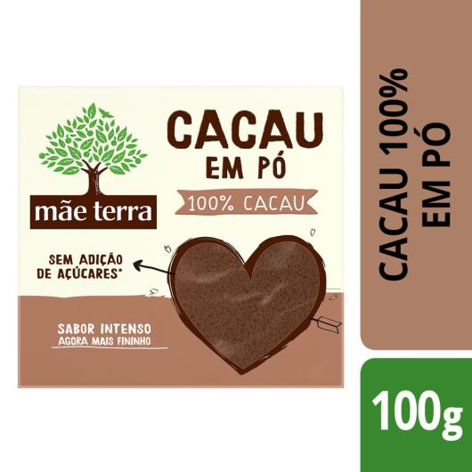 Cacau em Pó Mãe Terra 100% Cacau 100g - Imagem em destaque