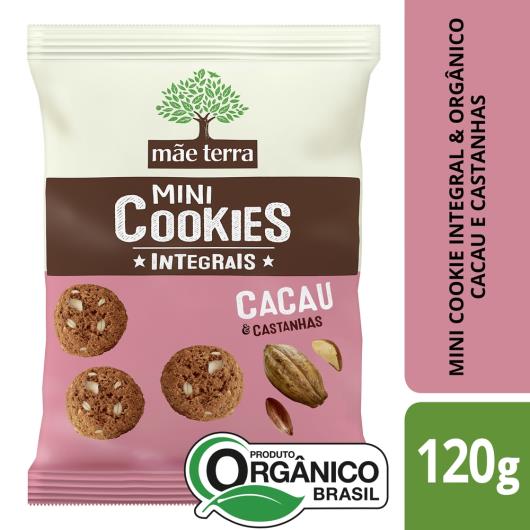 Mini Cookies Mãe Terra Cacau e Castanhas 120g - Imagem em destaque