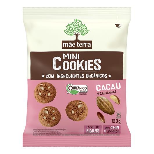 Mini Cookies Mãe Terra Cacau e Castanhas 120g - Imagem em destaque