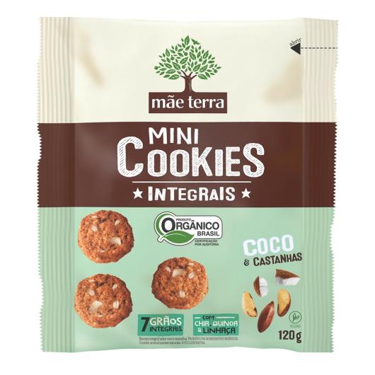 Cookies Orgânicos Mãe Terra Coco e Castanhas 120g - Imagem em destaque