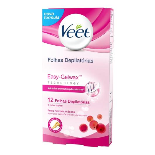 Folhas Depilatórias corporal Veet pele normal e seca 12 unidades - Imagem em destaque