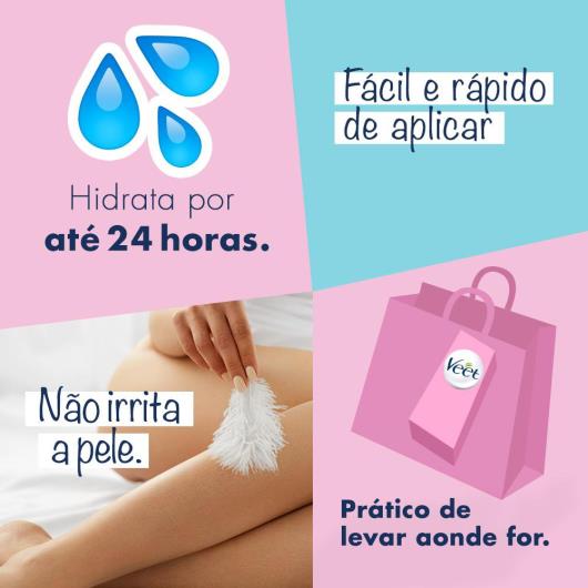 Folhas Depilatórias corporal Veet pele normal e seca 12 unidades - Imagem em destaque