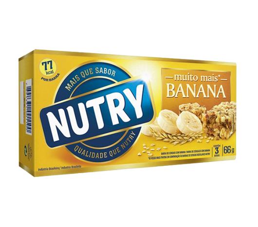 Barra de cereais Nutry sabor banana 66g - Imagem em destaque