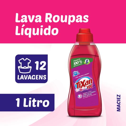Lava roupas líquido Tixan Ypê maciez 1L - Imagem em destaque