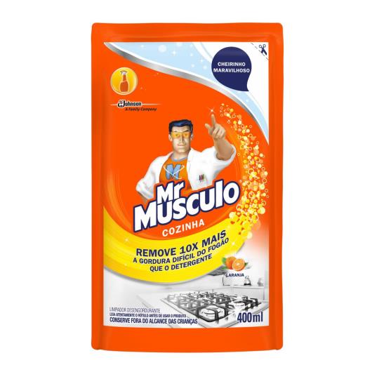 Desengordurante Mr Músculo Cozinha Refil Laranja 400ml - Imagem em destaque