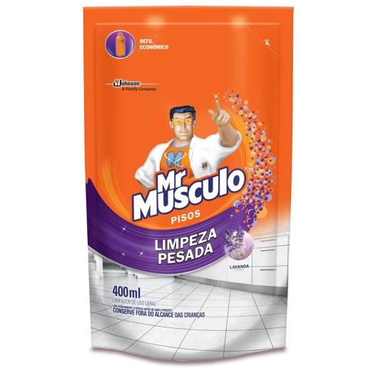 Limpador Mr. Músculo lavanda limpeza pesada refil 400ml - Imagem em destaque