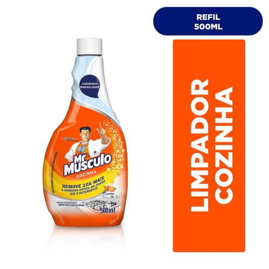 Desengordurante Mr Músculo Cozinha Refil Laranja 500ml - Imagem em destaque