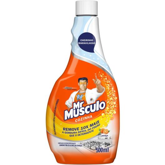 Desengordurante Mr Músculo Cozinha Refil Laranja 500ml - Imagem em destaque