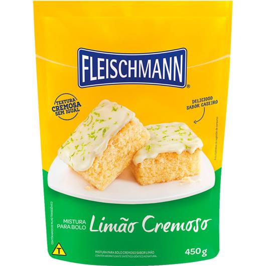 Mistura para bolo Fleischmann sabor limão cremoso 450g - Imagem em destaque